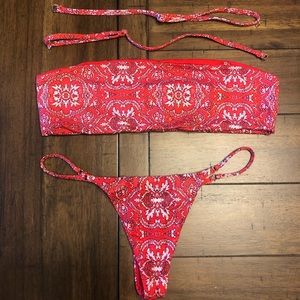 LIKE NEW FRANKIE’S BIKINI’S Bandana Print Bikini